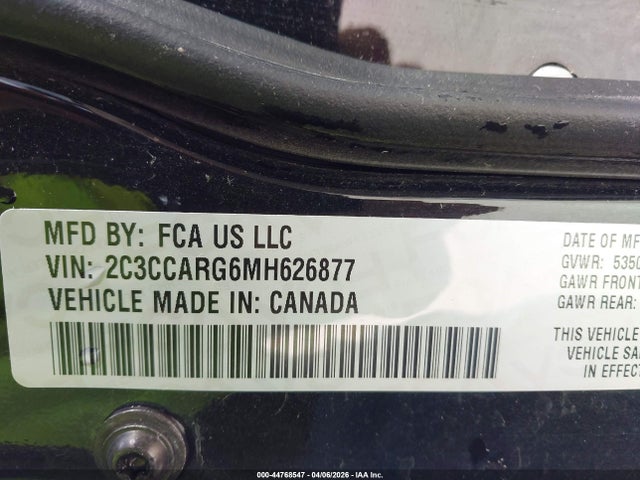 Продажа на аукционе авто 2021 Chrysler 300 Touring L Awd, vin: 2C3CCARG6MH626877, номер лота: 44768547