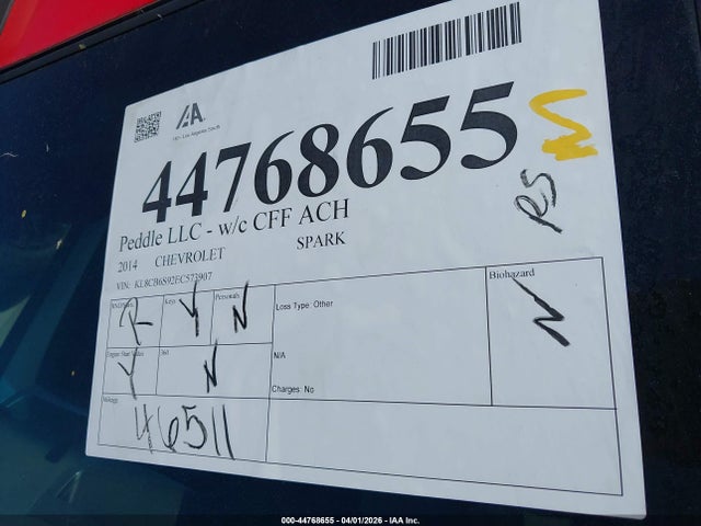 Chevrolet Spark Ls Auto 2014 KL8CB6S92EC573907 Image 12