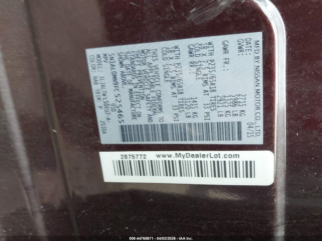 2015 INFINITI QX60 5N1AL0MN9FC525465 Photo 8