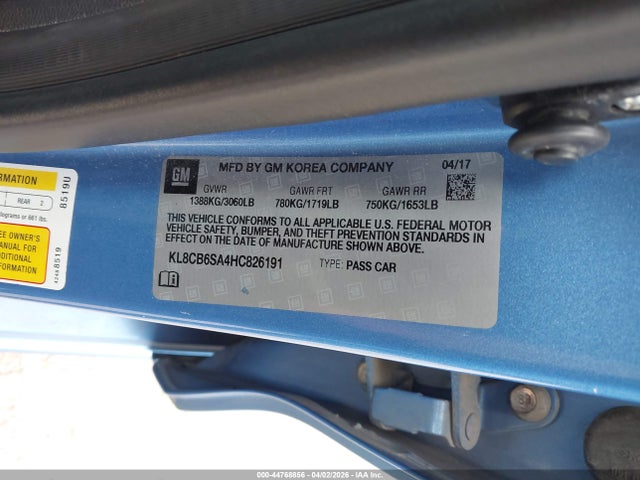 Chevrolet Spark Ls Cvt 2017 KL8CB6SA4HC826191 Image 9