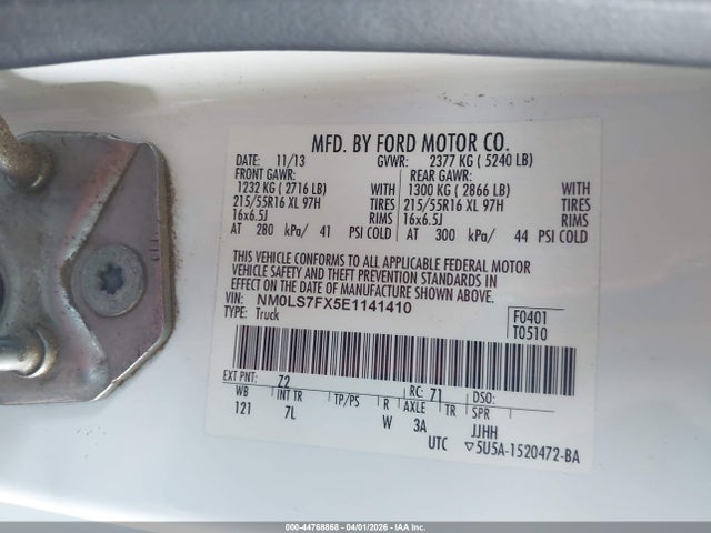 2014 FORD TRANSIT CONNECT NM0LS7FX5E1141410 Photo 8