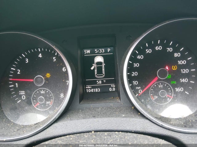 44768908 :رقم المزاد ، WVWDB7AJ6CW225357 vin ، 2012 Volkswagen Golf 2.5l 4-door مزاد بيع