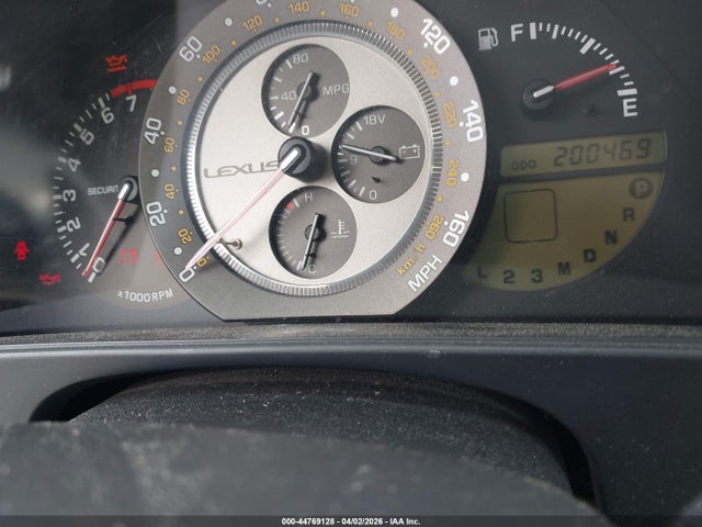 Aukcja sprzedaży 2001 Lexus Is 300, vin: JTHBD182610001789, numer aukcji: 44769128