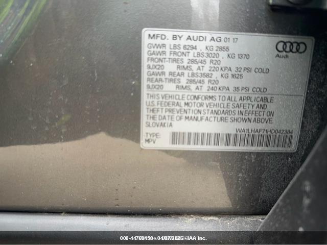 2017 AUDI Q7 WA1LHAF71HD042384 Photo 8