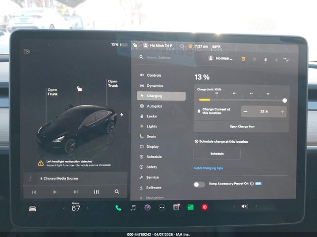 Aukcja sprzedaży 2023 Tesla Model 3 Rear-wheel Drive, vin: 5YJ3E1EA3PF714559, numer aukcji: 44769242