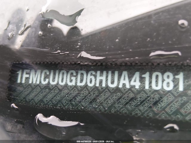 1FMCU0GD6HUA41081 Ford ESCAPE SE