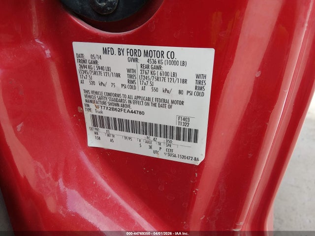 Продаж на аукціоні авто 2015 Ford F-250 Xl, vin: 1FT7X2B62FEA44780, номер лоту: 44769350
