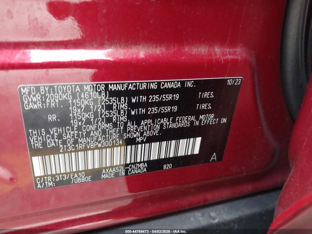 2023 TOYOTA RAV4 2T3C1RFV8PW300134 Photo 8