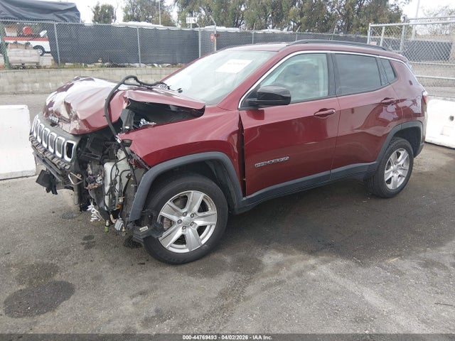 Продаж на аукціоні авто 2022 Jeep Compass Latitude 4x4, vin: 3C4NJDBB8NT142261, номер лоту: 44769493