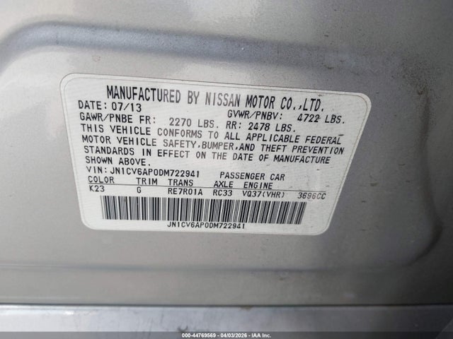 2013 INFINITI G37 JN1CV6AP0DM722941 Photo 8