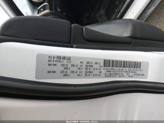 2015 JEEP GRAND CHEROKEE 1C4RJFJT4FC852715 Photo 8