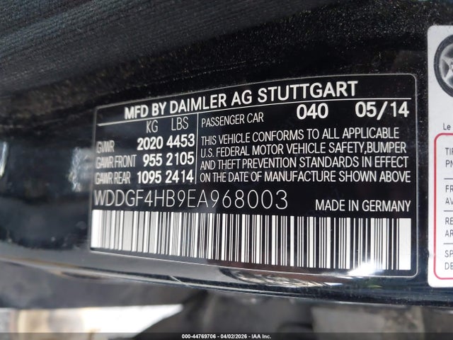 WDDGF4HB9EA968003 Mercedes-Benz C 250 Sport
