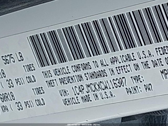 2012 JEEP LIBERTY 1C4PJMCKXCW116307 Photo 8