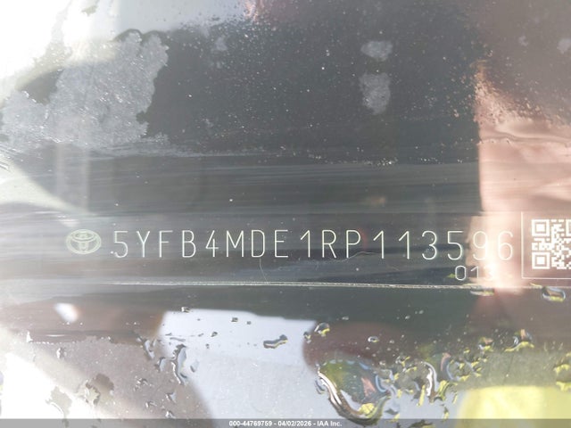 Продажа на аукционе авто 2024 Toyota Corolla Le, vin: 5YFB4MDE1RP113596, номер лота: 44769759