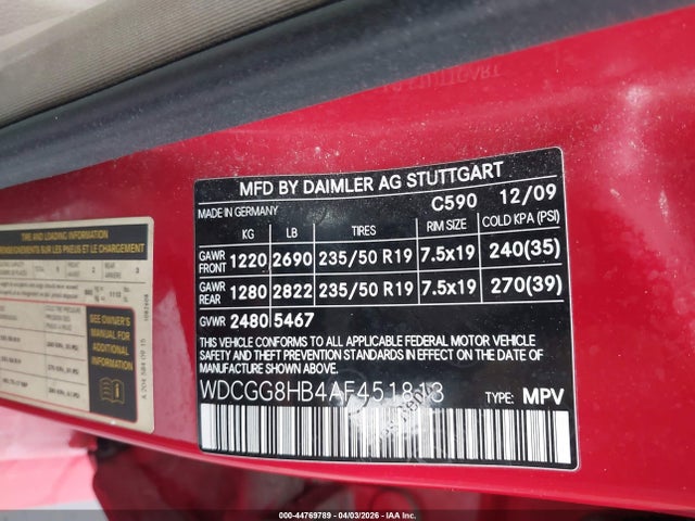 Продаж на аукціоні авто 2010 Mercedes-benz Glk 350 4matic, vin: WDCGG8HB4AF451813, номер лоту: 44769789