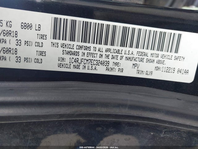 2014 JEEP GRAND CHEROKEE 1C4RJFCM7EC324039 Photo 8