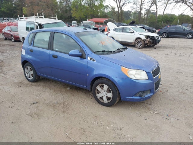 2009 Chevrolet Aveo Lt მანქანა იყიდება აუქციონზე, vin: KL1TD66E79B640318, აუქციონის ნომერი: 44769851