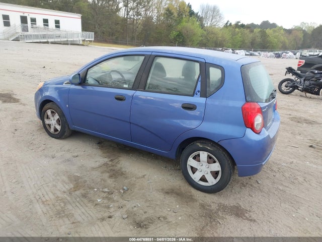 2009 Chevrolet Aveo Lt მანქანა იყიდება აუქციონზე, vin: KL1TD66E79B640318, აუქციონის ნომერი: 44769851