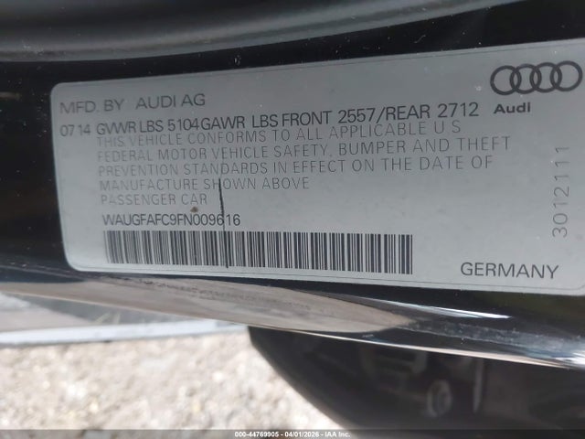 Продаж на аукціоні авто 2015 Audi A6 2.0t Premium, vin: WAUGFAFC9FN009616, номер лоту: 44769905
