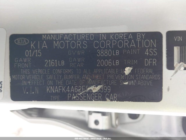 KIA FORTE LX 2015 KNAFK4A62F5395399 Image 9