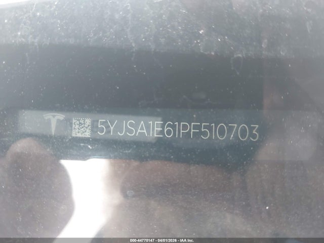 5YJSA1E61PF510703 Tesla Model S Plaid Tri Motor All-wheel Drive