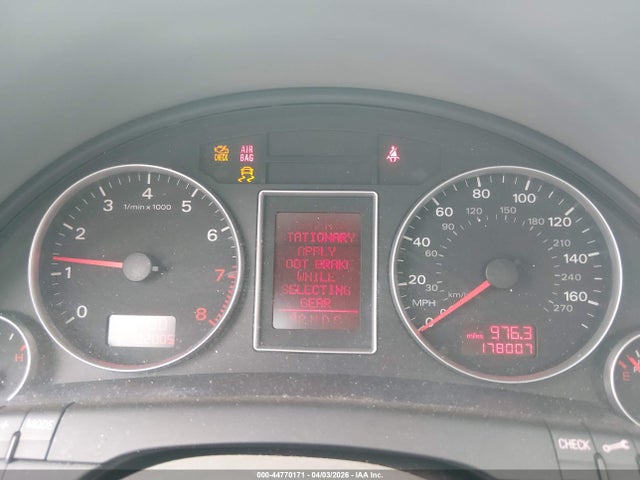 Продаж на аукціоні авто 2006 Audi A4 3.2, vin: WAUDG78EX6A044643, номер лоту: 44770171