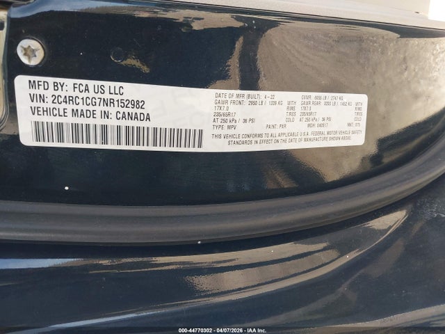 2022 CHRYSLER VOYAGER 2C4RC1CG7NR152982 Photo 8