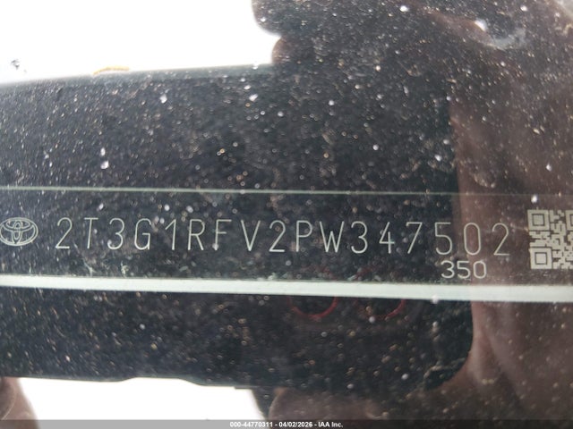 2T3G1RFV2PW347502 Toyota RAV4 LE