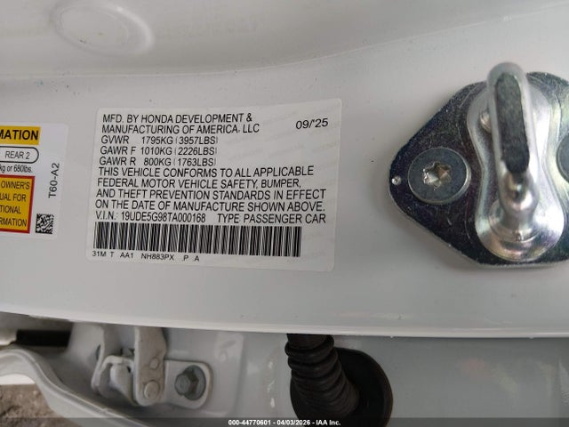 Acura Integra Fwd Type S 2026 19UDE5G98TA000168 Image 9