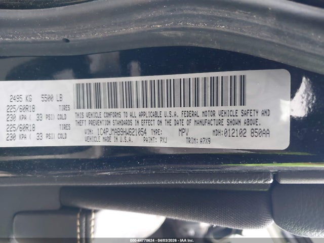 1C4PJMAB9HW621054 Jeep Cherokee Altitude 4x4