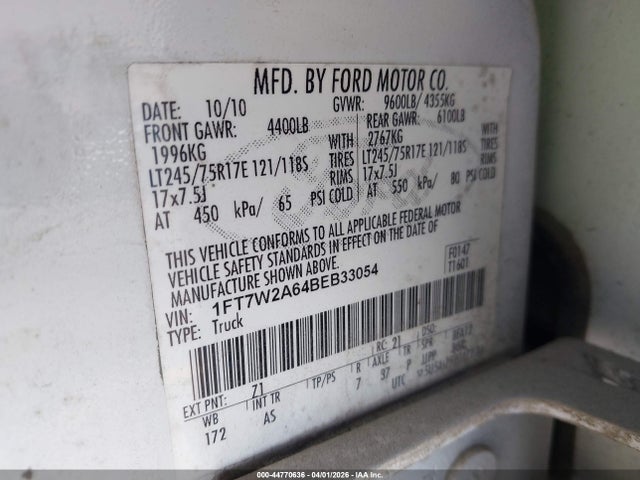 2011 FORD F-250 1FT7W2A64BEB33054 Photo 8