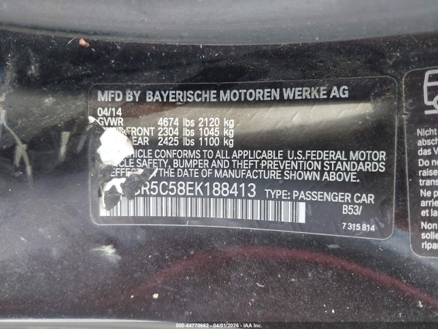 Aukcja sprzedaży 2014 Bmw 435i Xdrive, vin: WBA3R5C58EK188413, numer aukcji: 44770662