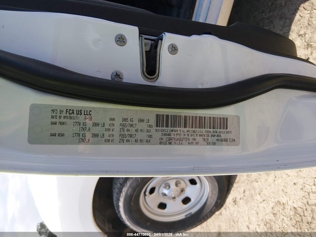 Продаж на аукціоні авто 2016 Ram 1500, vin: 1C6RR7KG4GS377274, номер лоту: 44770850