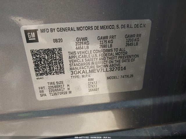 2020 GMC TERRAIN 3GKALMEV7LL327014 Photo 8
