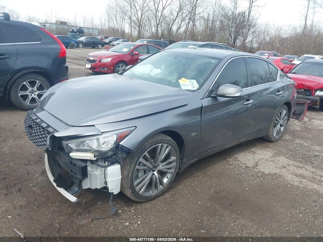 44771195 :رقم المزاد ، JN1EV7AR0JM441508 vin ، 2018 Infiniti Q50 3.0t Sport مزاد بيع
