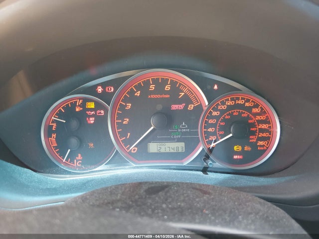 Aukcja sprzedaży 2010 Subaru Impreza Wrx Sti Special Edition, vin: JF1GR8H66AL802764, numer aukcji: 44771409