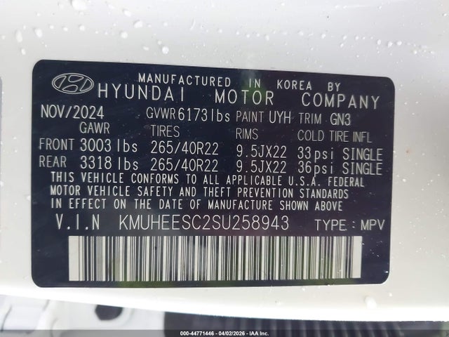Продажа на аукционе авто 2025 Genesis Gv80 3.5t Prestige Awd, vin: KMUHEESC2SU258943, номер лота: 44771446