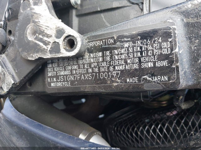 Suzuki GSX-R600 2025 JS1GN7FAXS7100197 Image 10