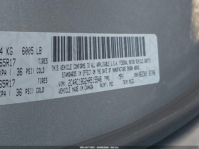 2017 CHRYSLER PACIFICA 2C4RC1BG2HR515548 Photo 8