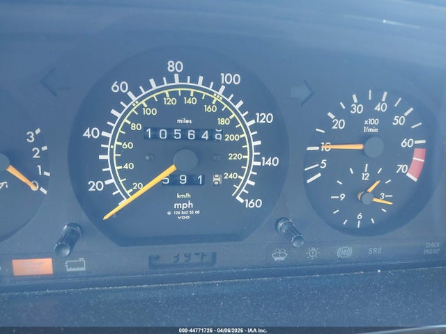 Aukcja sprzedaży 1991 Mercedes-benz 300 E 2.6, vin: WDBEA26E7MB431560, numer aukcji: 44771726