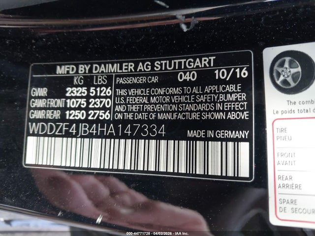 2017 MERCEDES-BENZ E 300 WDDZF4JB4HA147334 Photo 8