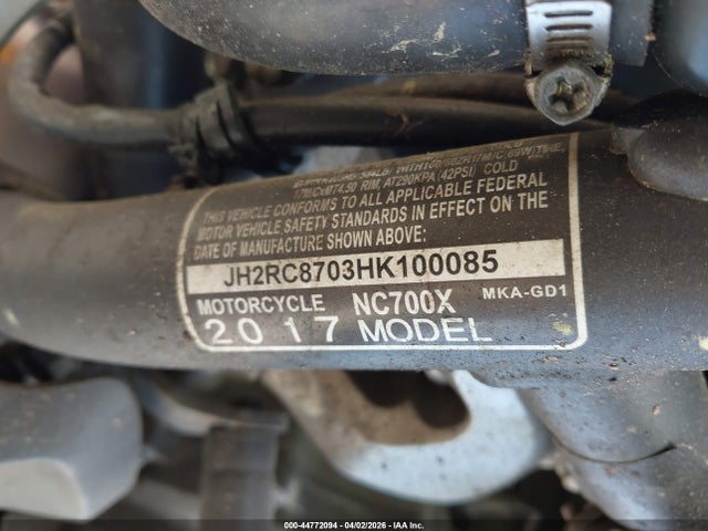 JH2RC8703HK100085 Honda NC700X