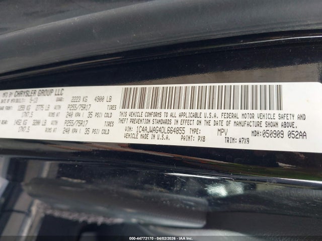 Aukcja sprzedaży 2013 Jeep Wrangler Sport, vin: 1C4AJWAG4DL664855, numer aukcji: 44772170