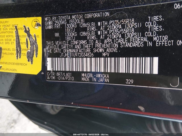 Продаж на аукціоні авто 2007 Lexus Rx 400h, vin: JTJHW31U972034826, номер лоту: 44772176