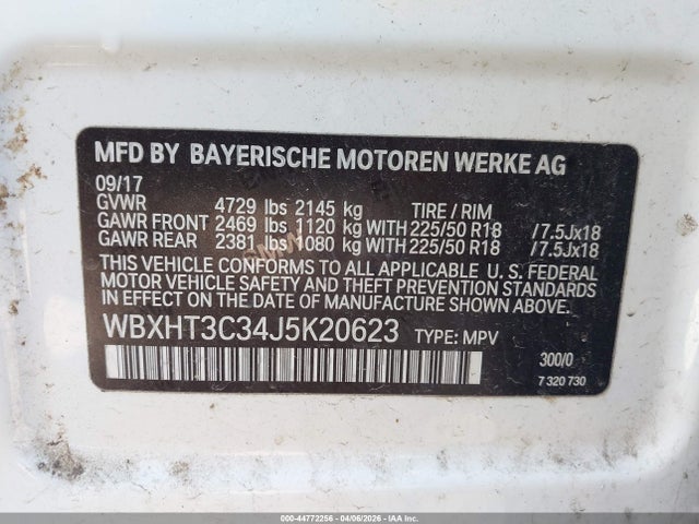 Aukcja sprzedaży 2018 Bmw X1 Xdrive28i, vin: WBXHT3C34J5K20623, numer aukcji: 44772256