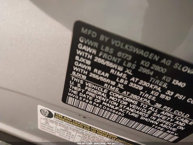 2014 VOLKSWAGEN TOUAREG WVGEF9BP4ED006480 Photo 8