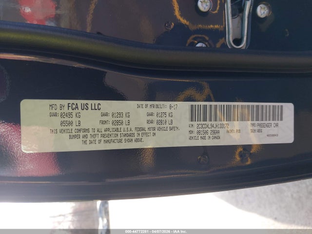 Aukcja sprzedaży 2018 Dodge Charger Srt Hellcat Rwd, vin: 2C3CDXL94JH133172, numer aukcji: 44772281