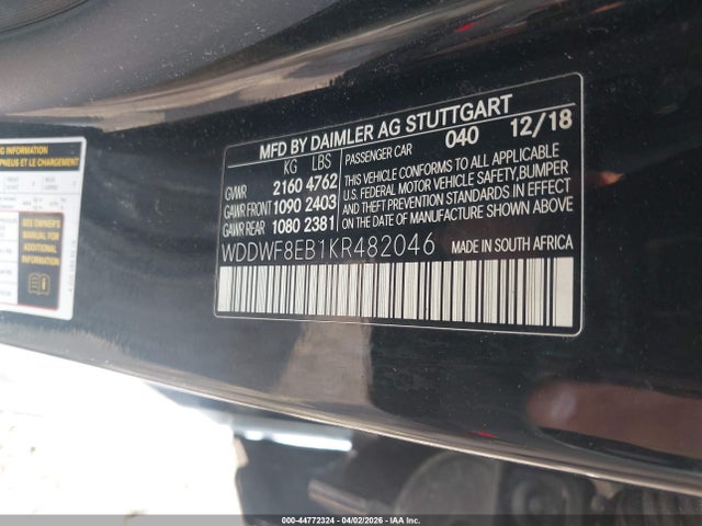 2019 MERCEDES-BENZ C 300 WDDWF8EB1KR482046 Photo 8
