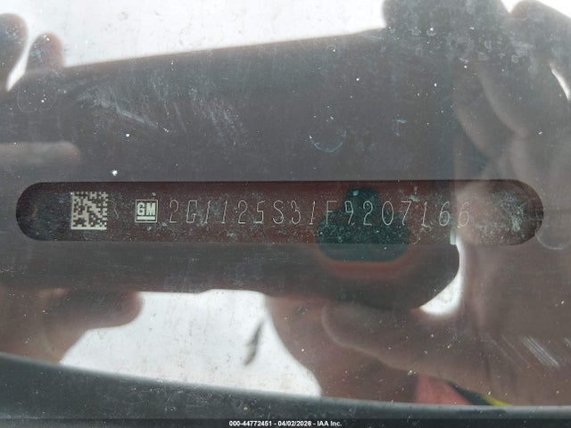 Aukcja sprzedaży 2015 Chevrolet Impala 2lt, vin: 2G1125S31F9207166, numer aukcji: 44772451
