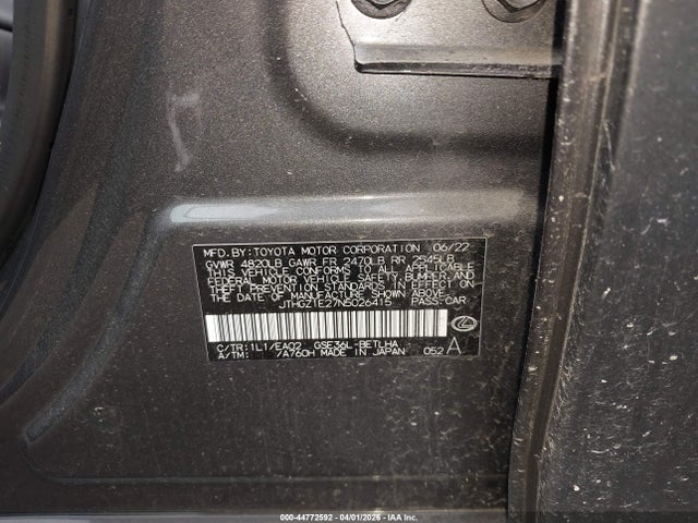 2022 LEXUS IS 350 JTHGZ1E27N5026415 Photo 8